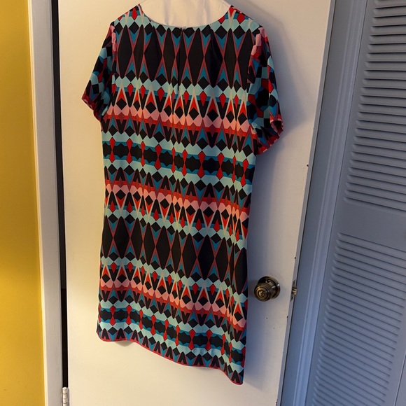 Geometric Multicolor Mini Dress - Picture 3 of 3